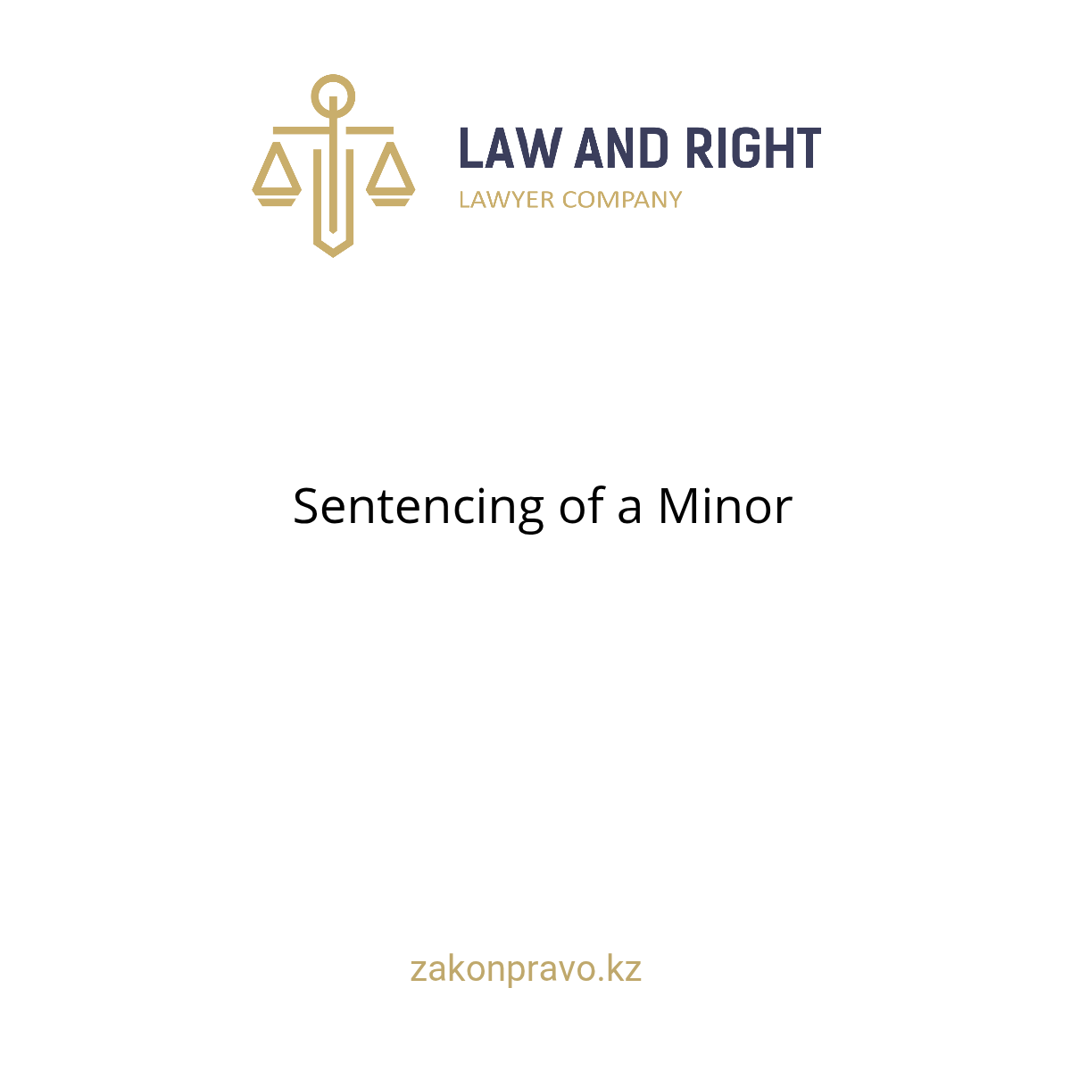 Sentencing of a Minor