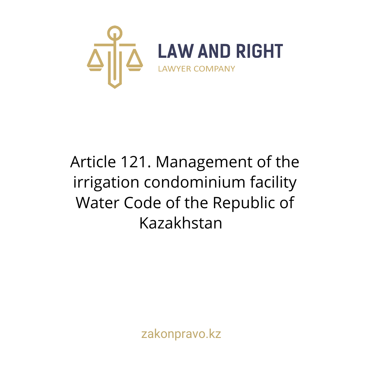 Article 121. Management of the irrigation condominium facility Water ...