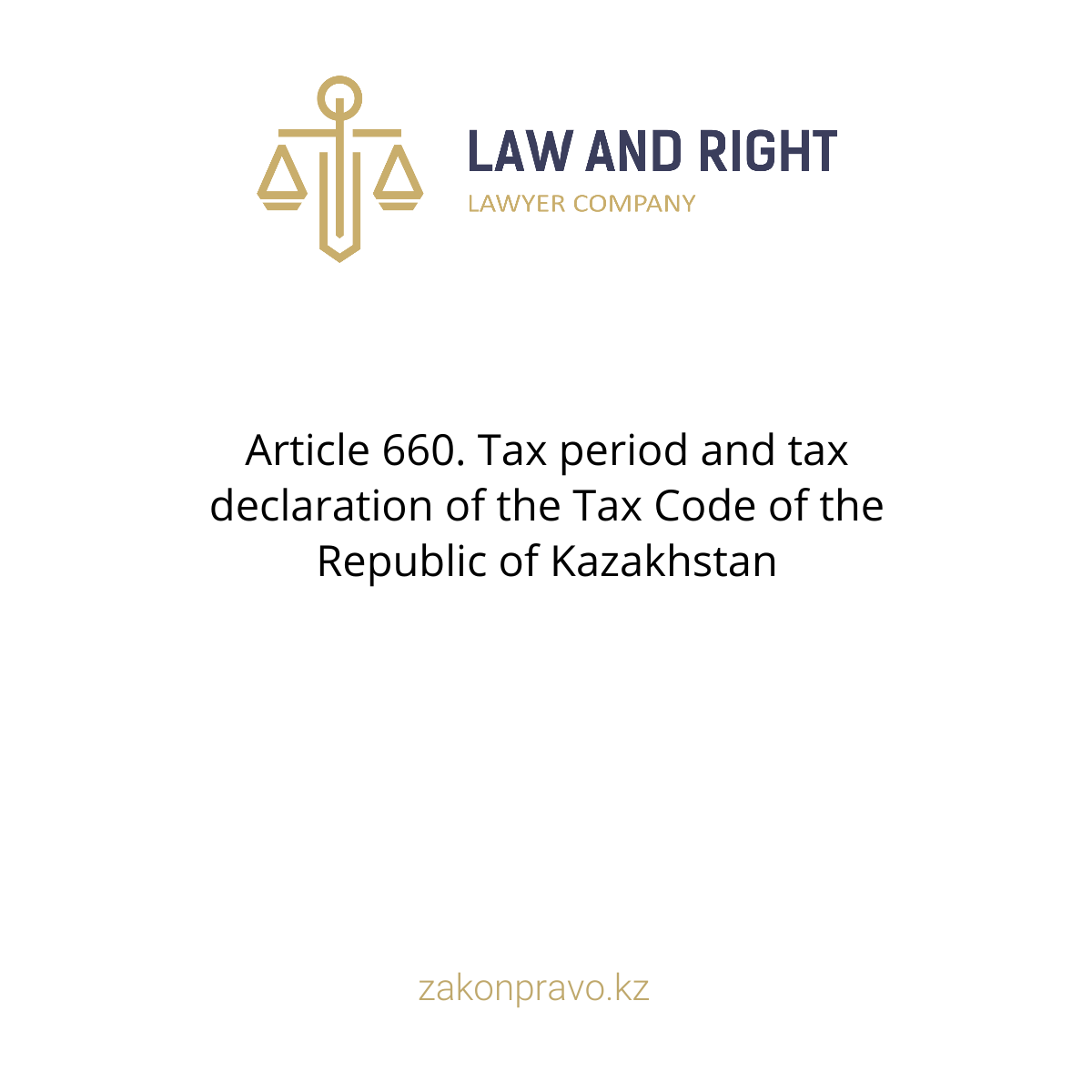 Article 660. Tax period and tax declaration of the Tax Code of the ...