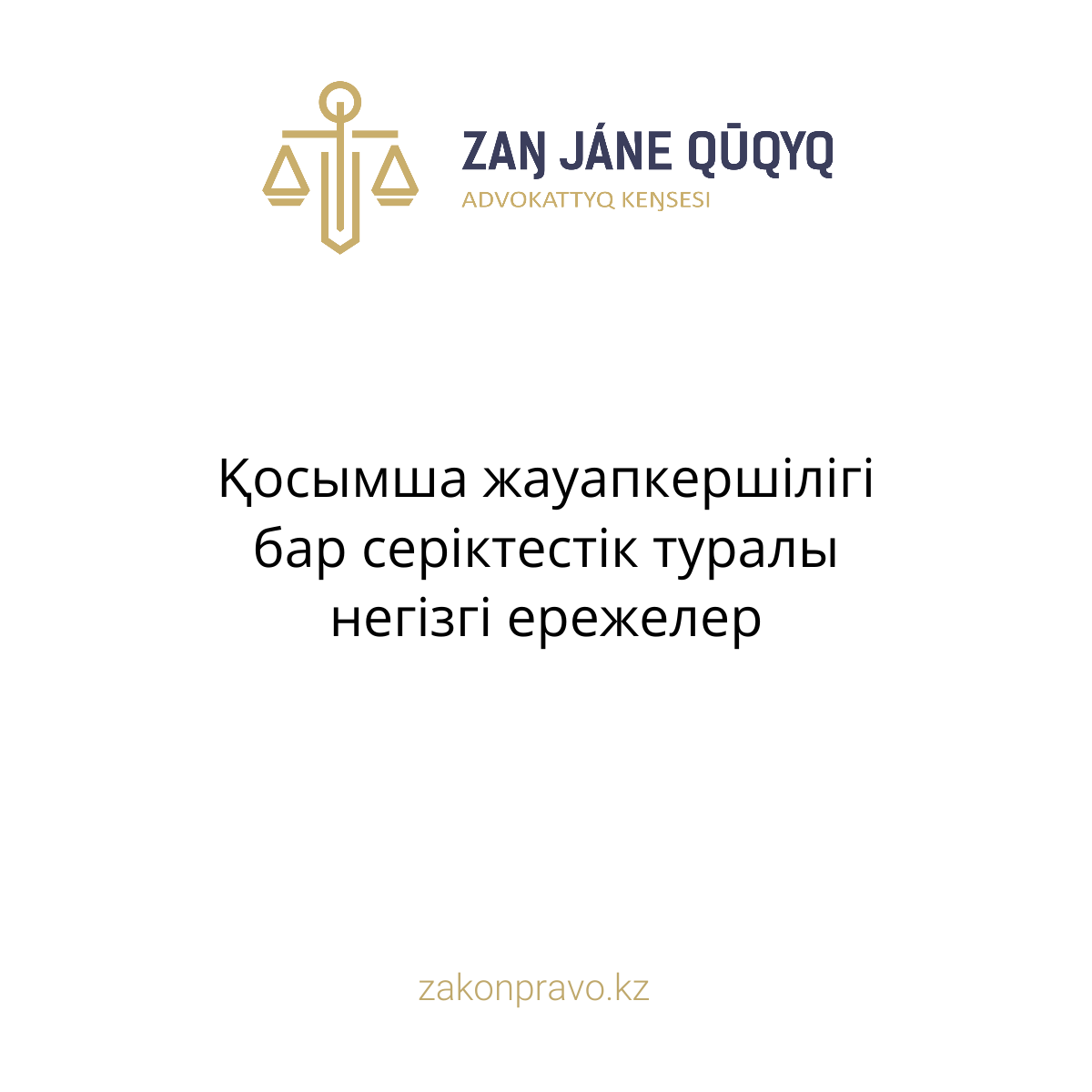 Қосымша жауапкершілігі бар серіктестік туралы негізгі ережелер