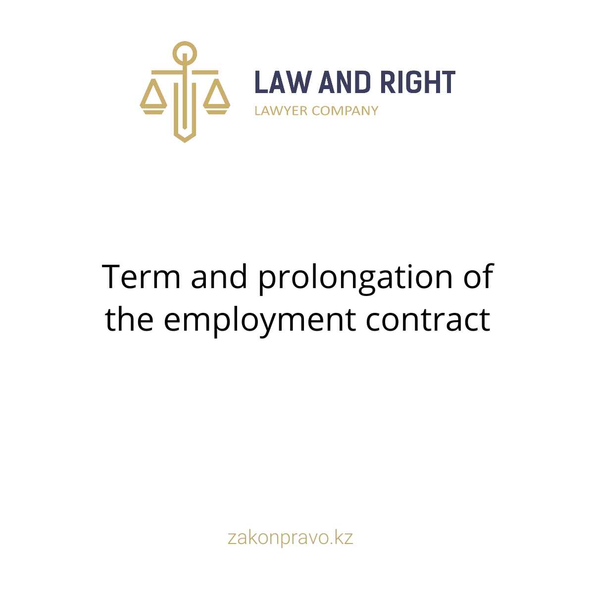 Term and prolongation of the employment contract