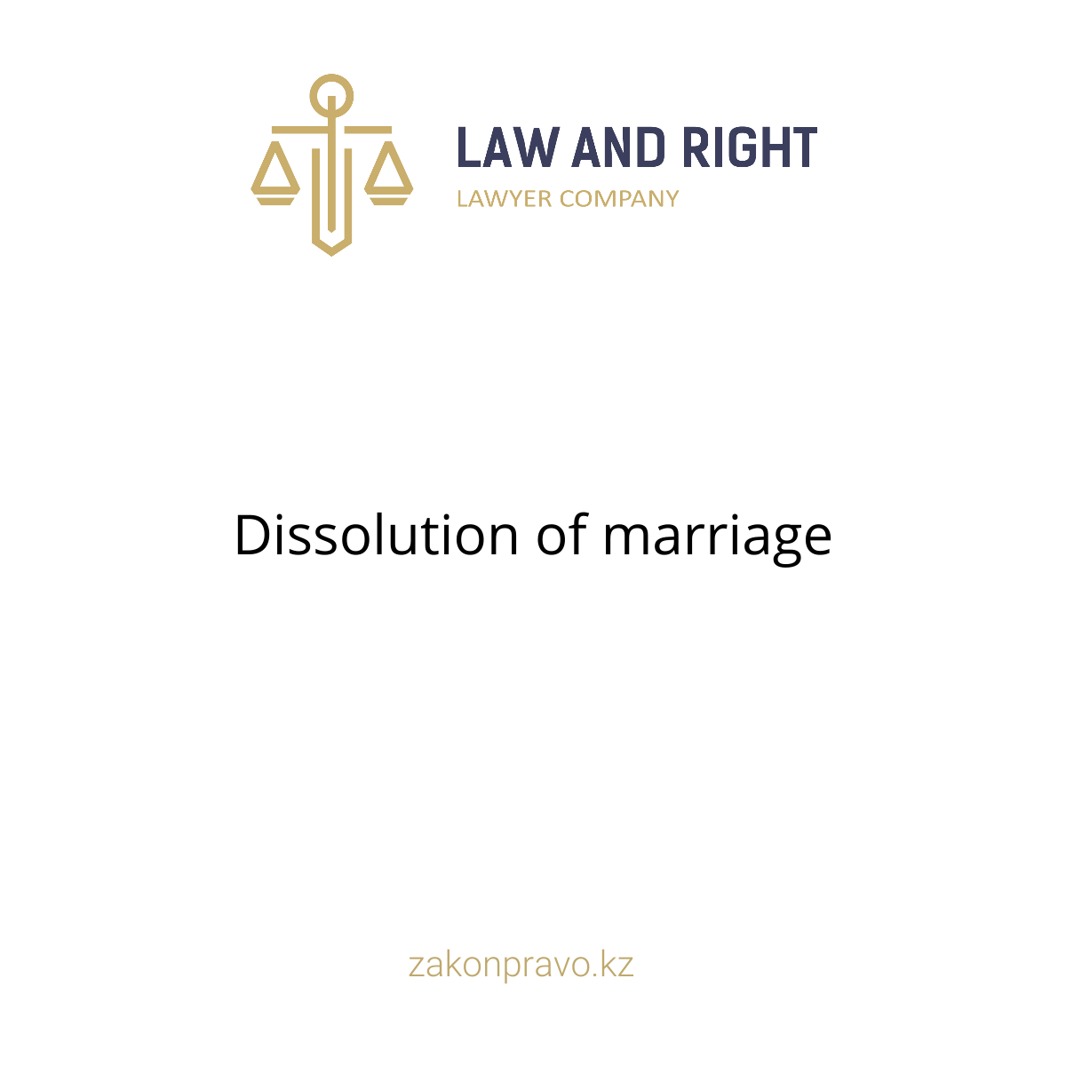 Dissolution of marriage